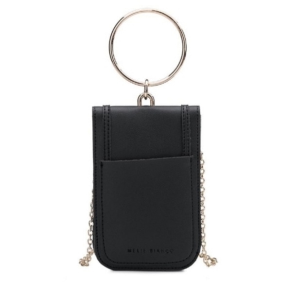 Melie Bianco Tess Black Purse Wrist Tech Phone Bag - Picture 3 of 7